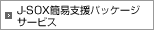 J-SOX簡易支援パッケージサービス